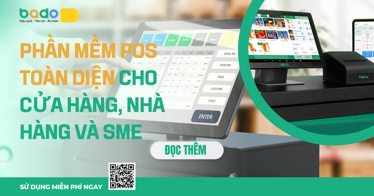 Phần mềm POS toàn diện cho cửa hàng, nhà hàng và SME
